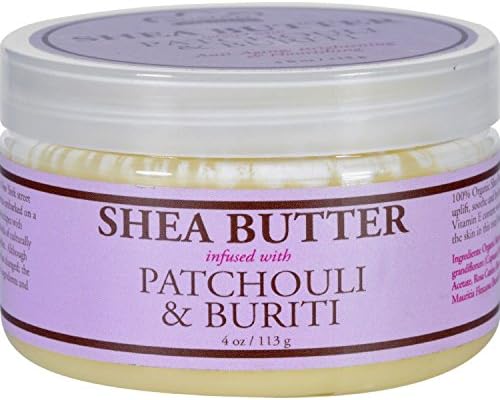 Nubian Heritage Shea Butter - 100 Percent Organic - Patchouli and Buriti - 4 oz