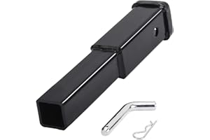 Allucky 8 inch Trailer Hitch Extender Trailer Hitch Extension Receiver Tube Extender, Heavy Duty 6000 lbs Fits for 2" Receive