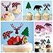ALISSAR 30-Pack Lumberjack Cupcake Toppers, Buffalo Plaid Baby Bear Tree Cupcake Topper for Campfire Lumberjack Party Supplies Baby Shower Dcoration.