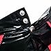 FEESHOW Men's Faux Leather Shorts Zipper Pouch Underwear Pants Boxer Briefs