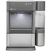 GE Profile Opal 2.0 XL with 1 Gallon Tank, Chewable Crunchable Countertop Nugget Ice Maker, Scoop included, 38 lbs in 24 hours, Pellet Ice Machine with WiFi & Smart Connected, Stainless Steel