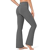 SOLUNSO No Front Seam Flare Leggings for Women – High Waisted Bootcut Yoga Pants, Pilates Outfit for Casual Athleisure Wear