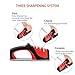METALBAY Manual Knife Sharpener System, Professional Kitchen Chef Sharpening Kit, Small 3-in-1 Diamond Knife Sharpening Jip for Repairing, Restoring, Polishing (Safe and Portable)
