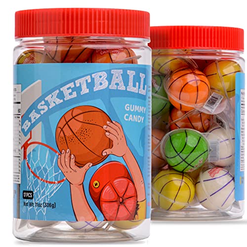 Gummy Candy 30 mm Large Jelly Filled Gummies Basketball Candy Gummy