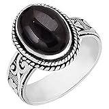 5.85Cts Solitaire Genuine Natural Black Onyx 925