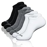 LITERRA Men's 6 Pack Running Ankle Socks Low Cut Performance Athletic Cushion Tab Sock