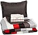 Amazon Brand – Pinzon 5-Piece Bed In A Bag - Twin, Red Simple Stripe