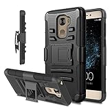 Le Pro 3 Case, LeEco Le Pro 3 Holster Case, Venoro Heavy Duty Armor Holster Defender Full Body Protective Hybrid Case Cover with Kickstand and Belt Swivel Clip for LeEco Le Pro 3 (Black)