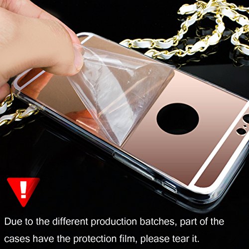 YMCCOOL for iPhone 6 Mirror Case, iPhone 6S Mirror case, Luxury Mirror Back Shock-Absorption TPU Bumper Anti-Scratch Bright Reflection Protective Case for iPhone 6S /iPhone 6 4.7inch (Silver)