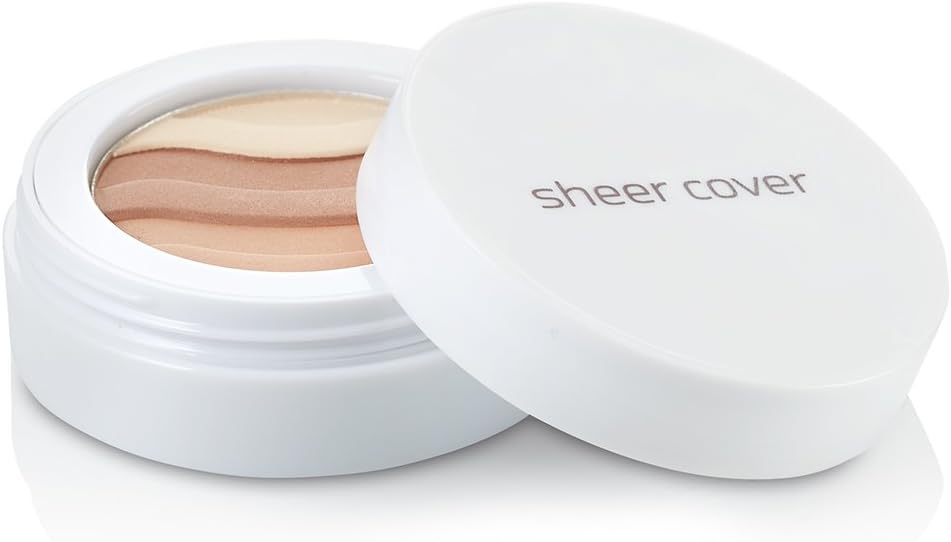 Sheer Cover Studio – Sun Kissed Bronzing Minerals – Contour and Highlight – Glowing Pressed Powder – with FREE Blush Brush – 2.5 Grams