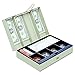 MMF Industries Steel Cash Box with Combination Lock | 7.9” W x 3.7” H x 11.6” D | 6-Compartment Tray | Keyless Combination Lock | Scratch & Chip-Resistant Finish