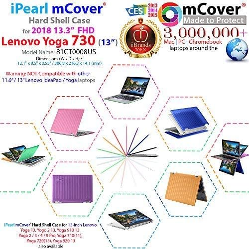 mCover Hard Shell Case for New 2018 13.3" Lenovo Yoga 730 (13) Laptop (NOT Compatible with Yoga 710/720 / 910/920 Series) (Yoga 730 13.3" - Image 4