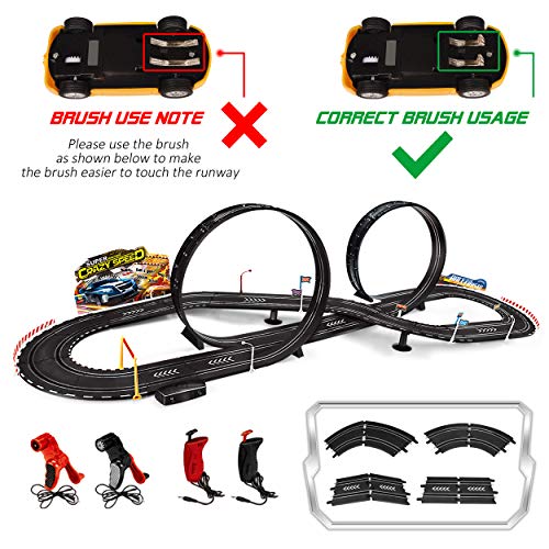 MAOXIAN Kids Toy - Electric Powered Slot Car Race Track Set Boys Toys for 3 4 5 6 7 8-16 Years Old Boy Girl Best Gifts