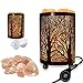 MAYMII·HOME Salt Lamps, Natural Himalayan Salt Lamp, Salt Lamp, Salt Night Lights, Salt Crystal Light with Retro Metal Basket Lamp