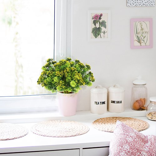 Artificial Plants (6pcs) Artificial Greenery Makes The Environment More Lively, Often Used in Farmhouse Decor and Artificial Outdoor Plants Decor - Thumbnail 2