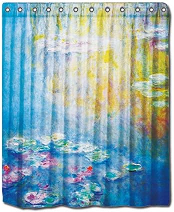YYT Personalized Shower Curtains Monet Water Lilies 1908 Fine Art Shower Curtain 60"X72"