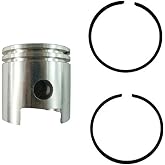 47mm Cylinder Piston Kit &amp; 2pcs Piston Ring Assembly Kit | For 80cc 2 Stroke Motorized Bicycle Engine Parts