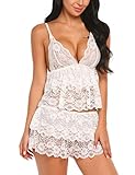 Avidlove Women Sexy Lingerie Floral Lace Cami Shorts Pajama Set Sleepwear