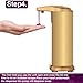Automatic Soap Dispenser, Lovin Product Touchless Stainless Steel Motion Sensor Automatic Soap Dispenser, with Waterproof Base/ Adjustable/ HandFree for Kitchen and Bathroom (2 Pack)