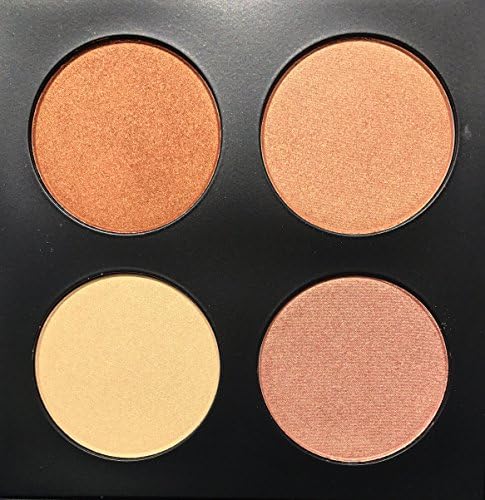 The Beauty Box Contour, Highlighting and Bronzing Palette, Sculpt, Shade, and Brighten with 4 Shades of Bronzer and Highlighter - Honey Baby Glow Palette