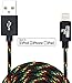 NRGized Premium 3ft Nylon Braided USB Cable with Lightning Connector [Apple MFi Certified] for iPhone 6s Plus / 6 Plus, iPad Pro, Air 2, iPod Nano and More (Rasta)