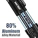 MACTREM M-PT55-Bk PT55 Travel Camera Tripod Lightweight Aluminum for DSLR SLR Canon Nikon Sony Olympus DV with Carry Bag -11 Lbs(5Kg) Load (Blue)