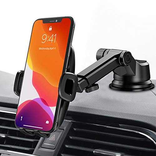 Car Phone Mount, Mpow Upgraded Dashboard Windshield Car Phone Holder