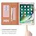 iPad Pro 10.5 Case, WWW [Luxury Laser Flower] Premium PU Leather Case Protective Cover with Auto Wake/Sleep Feature for iPad Pro 10.5 Pink