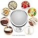 NUTRI FIT Digital Kitchen Scale with Wide Stainless Steel Plateform High Accuracy Multifunction Food Scale with LCD Display for Baking Kitchen Cooking,Tare & Auto Off Function (Snow White)