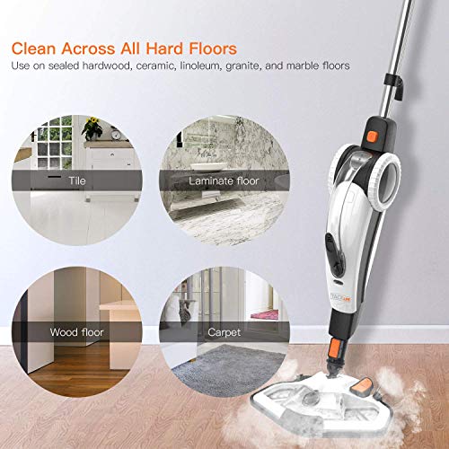 Steam Cleaner Tacklife 1400w 2 Mode Steam Mop 12 Pieces Set