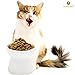 Cat Bowl with Stand - Suitable Eating Height for Pets – Easy Cleaning for You – Eco-Friendly, Raised Food Bowl – Stress-Free Meal time for Your Cats - Stoneware Feeding Station