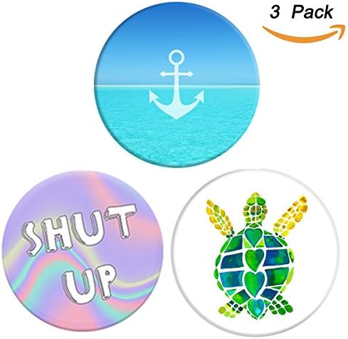 Multi-Function Mounts and Stands,Dmcyber Expanding Stand Grip Pop Mount Socket for Smartphones ,iPhone and Tablets, Pack of 3 (Anchor shut up)
