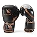 Sanabul Essential Gel Boxing Gloves for Men & Women, Kickboxing MMA, Muay Thai Gloves and Heavy Bag Training Punching & Sparring, Black/Copper 10 oz
