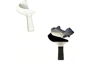 Table Tennis Adapter for Meta Quest 3, VR Ping Pong Paddle Grip Attachment with Three Handle Types Flared Straight Anatomical