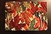 Tache 4 Piece Autumn Orange Brown Thanksgiving Leaves Fall Foliage Tapestry Woven Kitchen Dining Table Placemat Set