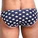 Ofocam Men's Briefs USA American Flag Underwear Bikini Swimsuit Beach Sport
