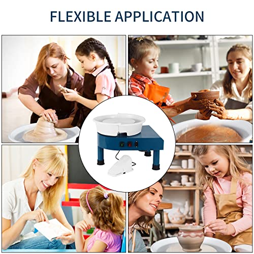 ZXMOTO 9.8'' Pottery Wheel Machine Table Top Pottery Wheel 110V 350W