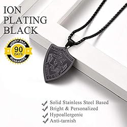 U7 Jewelry Men Women Ion Plating Black Vintage