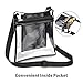 Clear Purse, BuyAgain NFL Stadium Approved Clear Bag for Women Man Durable Clear Crossbody Bag with Adjustable Strap