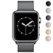 SICCIDEN Watch Band, Milanese Mesh Loop Magnetic Closure Clasp Stainless Steel Replacement iWatch Band for Apple Watch Series 3 Series 2 Series 1