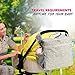 Stroller Organizer Bag with Extra Large Storage.Travel Bag with Shoulder Strap for Carrying Bottles,Diapers,Toys and Snacks.Insulated Cooling System,Cup Holder & Storage Pockets