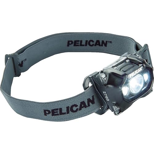 Faro Frontale LED Pelican 2760 - Nero, Resistente All'Acqua, 289 Lumen, Nuovo