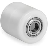 Hubwagen-Rolle Aus Polyurethan, 82x90 Mm, Achse 25 Mm – Ersatzrad Mit Kugellager Für Gabelhubwagen