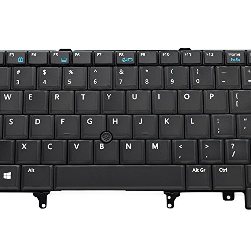 MACHENIKE Replacement Keyboard for Dell Latitude E5520 E5520m E5530 E6520 E6530 E6540 Precision M4600 M4700 M4800 M6600 M6700 M6800 Laptop Series Black EU Layout