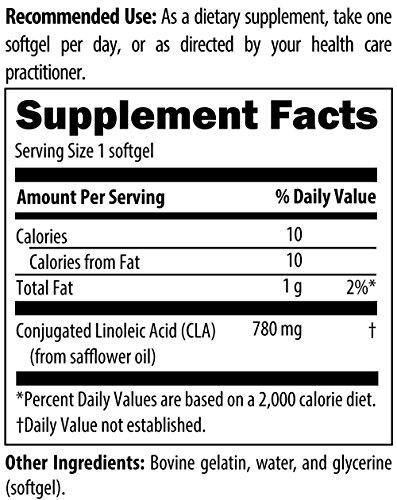 Designs for Health CLA Softgels - 780mg Conjugated Linoleic Acid from Safflower Oil (90 Softgels)
