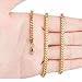 JINGRAYS 3mm Stainless Steel Curb Chain Necklace for Men Biker Punk Style Male Chain Link, 24 inches -Gold