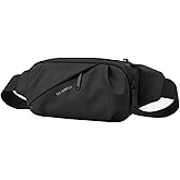 Waterproof Fanny Pack for Men & Women, Black Cross Body Fanny Pack Sling Bag Crossbody Belt Bag Shoulder Chest Waist Pack for Outdoor, Travel, Daily Use, Cycling, Hiking