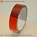 Reflexite V92-DB-COLORS Microprismatic Retroreflective Conspicuity Tape: 1 in. x 15 ft. (Red) primary