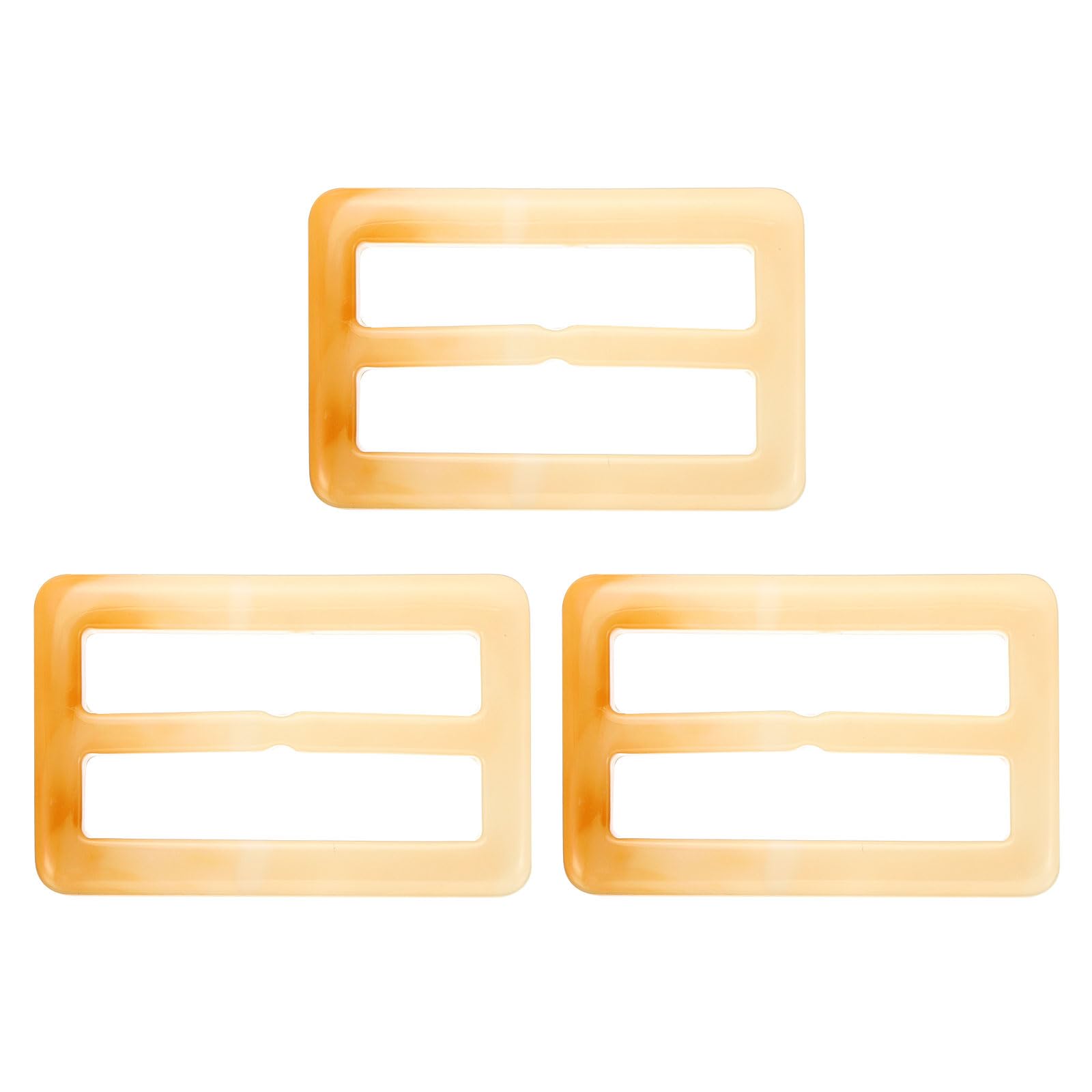 PATIKIL 1.5x2.4 Resin Scarf Ring Clip, 20Pcs Rectangle Scarf Ring Buckles for Woman Silk Scarf, Loose T-shirt, Decoration, Yellow