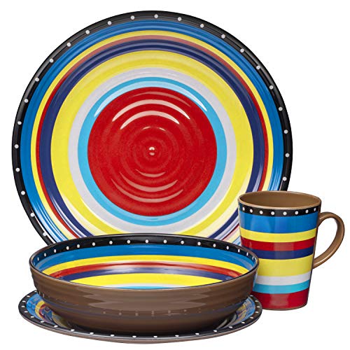 Melamine Dinnerware Set, 16 Piece, Service for 4 LAVORIST